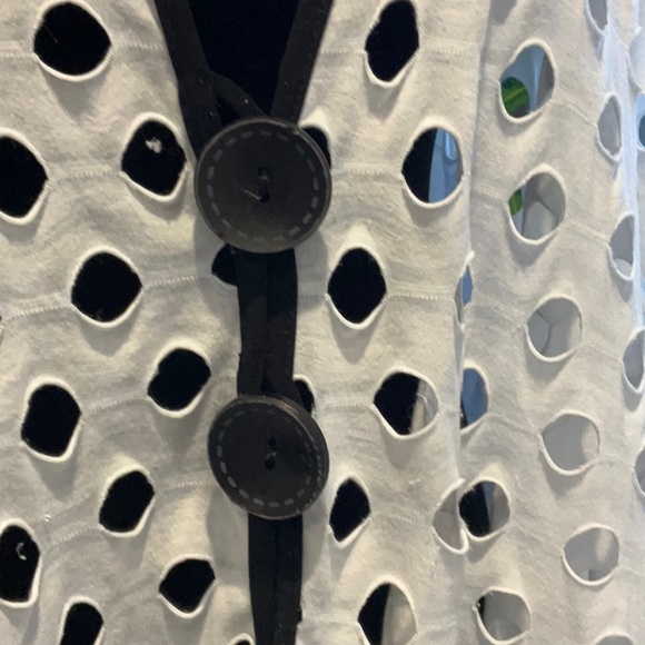 Connie K Swiss Cheese Poncho - Picture 2 of 6